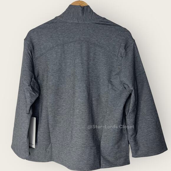 Ministry of Supply Fusion Terry Cardigan | XS Grey Open Front Wool Capsule Eco - Picture 4 of 4